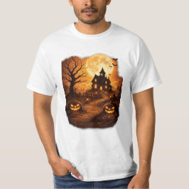 Skrämmande spökhus Halloween T Shirt