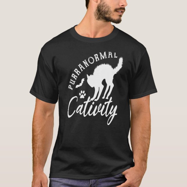 Skrämmande spökjakt Paranormal aktivitet T Shirt (Framsida)