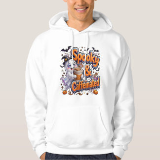 Skrämmande spökkaffe hoodie
