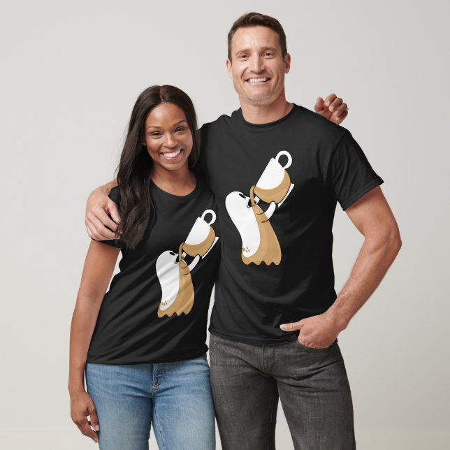 Skrämmande spökkaffe & te | Bryggor & Muggar T Shirt (Unisex)