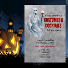 Skrämmande spökkostymcocktail Halloween-fest