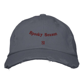 Skrämmande spöksäsong Skottland Blå Halloween hems Broderad Keps