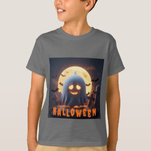 Skrämmande spökteckning med fladdermöss t shirt