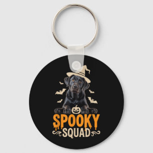 Skrämmande Squad Halloween Svart Labrador Dräkt Fö Nyckelring