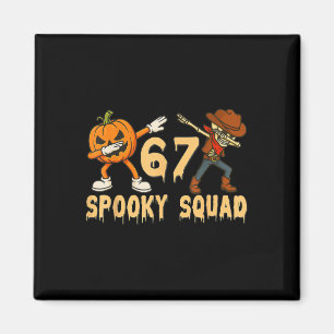 Skrämmande Squad Pumpa 67 Halloween Meme 6 7 Numme Magnet