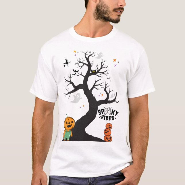 Skrämmande stämning dekal t shirt (Framsida)