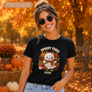 Skrämmande stämningar Falska virkade spökfamilj ma T Shirt