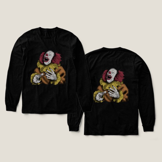 Skrämmande stämningar Halloween herr T-shirt (Design framsida och baksida)