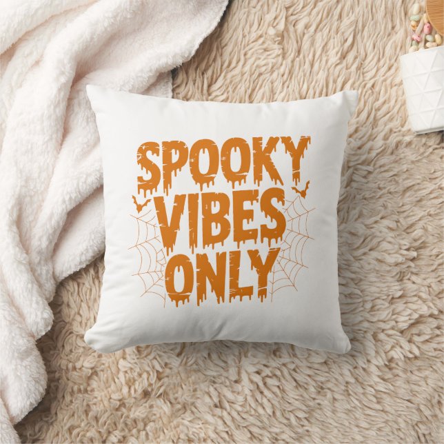 Skrämmande stämningar Halloween-text med droppande Kudde (Filt)