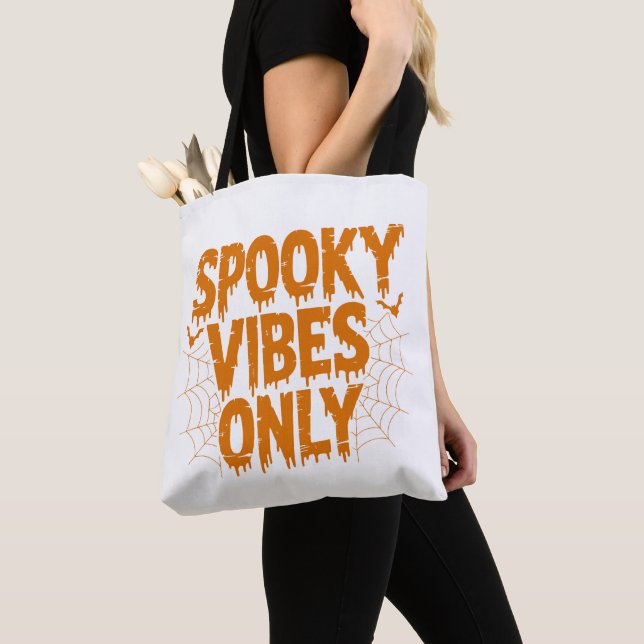 Skrämmande stämningar Halloween Tygkasse (Närbild)