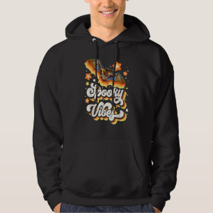 Skrämmande stämningar Retro Halloween Kuslig söt s Hoodie