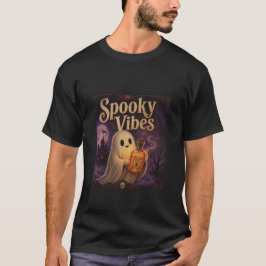 Skrämmande stämningar Söt spökmagi Halloween T-shi T Shirt