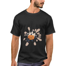 Skrämmande stänk Halloween-pumpa T-shirt