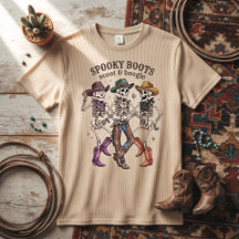 Skrämmande stövlar Scoot & Boogie Skelett Cowboys