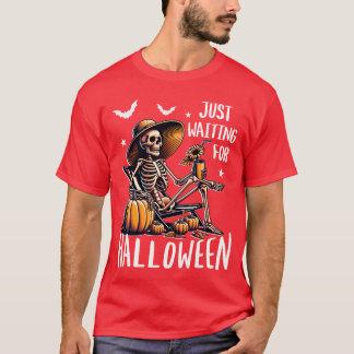 Skrämmande Summerween-skelett som bara väntar på H T Shirt