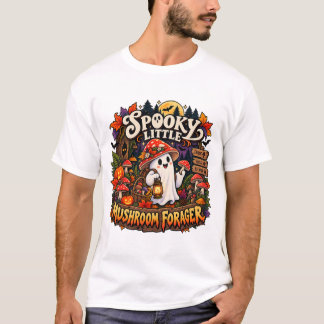 Skrämmande Svampplockare Halloween Svamp T Shirt