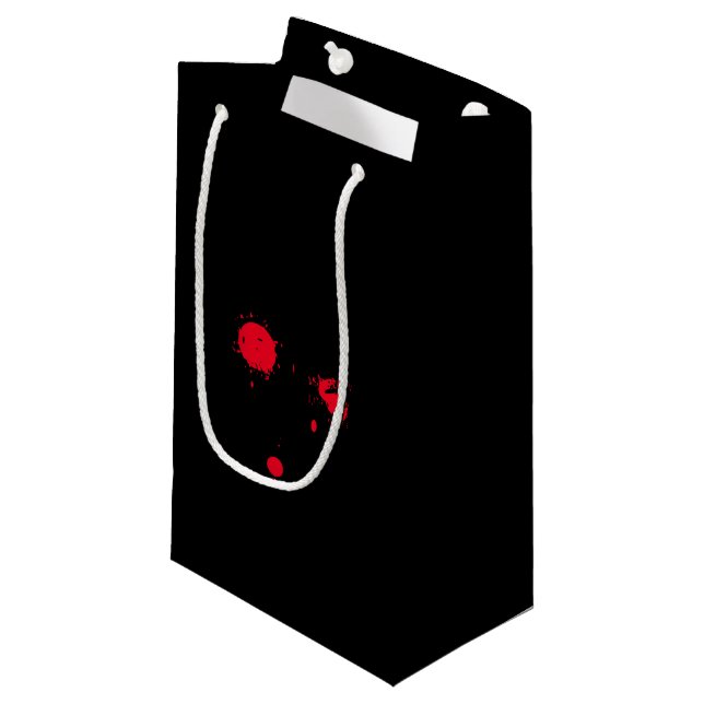 Skrämmande svart rött droppblod Halloween (Framsidan Vinklad)