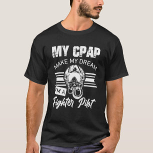 Skrämmande tak som en kämpande pilotmask luftfart t shirt