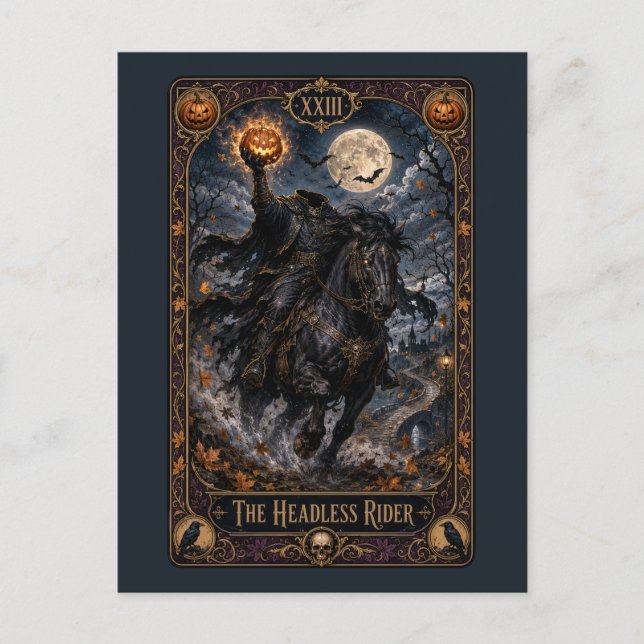 Skrämmande Tarot Vykort (Framsida)
