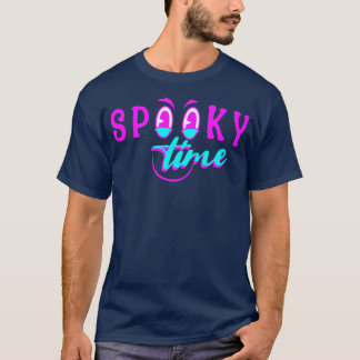 Skrämmande tid leende t shirt
