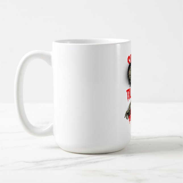 Skrämmande till midnatt Elegant Halloween-natt Kaffemugg (Vänster)