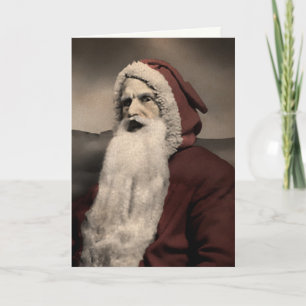 Skrämmande tomte julkort helgkort