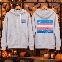 Skrämmande Trans Pride Flagga Halloween Kyrkogård T Shirt