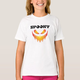 Skrämmande typografi Halloween barn t-shirt