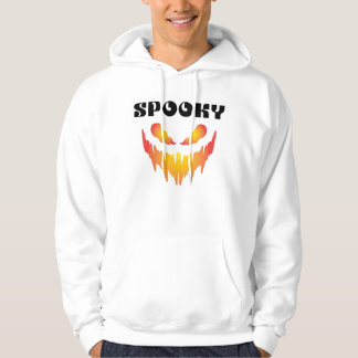 Skrämmande typografi Halloween-hoodie Hoodie