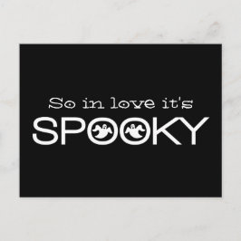 Skrämmande typografi Halloween Spara datum Postkor Meddelande Vykort
