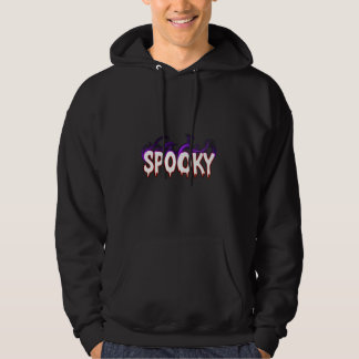 Skrämmande vågig typografi hoodie