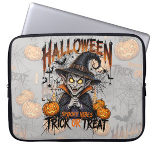 Skrämmande vampyr Halloween-datorfodral Laptop Fodral