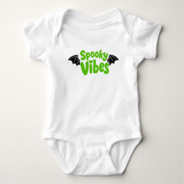 Skrämmande vibbar Söt Halloween-bebis T Shirt