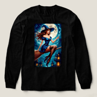 Skrämmande Vintage Halloween-illustrationsvektor T Shirt