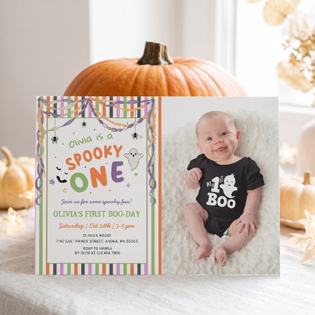 Skrämmande visuell Halloween-födelsedagsinbjudan Inbjudningar (Skapare uppladdad)