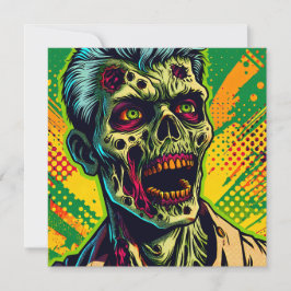 Skrämmande Zombie Halloweenfest
