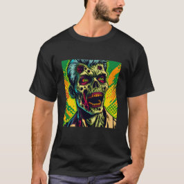 Skrämmande Zombie Halloweenfest T Shirt