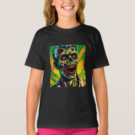 Skrämmande Zombie Halloweenfest T Shirt