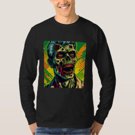 Skrämmande Zombie Halloweenfest T Shirt