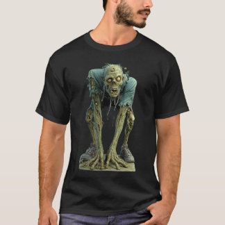 Skrämmande Zombie Odöd Skräck Halloween Läskig Odj T Shirt