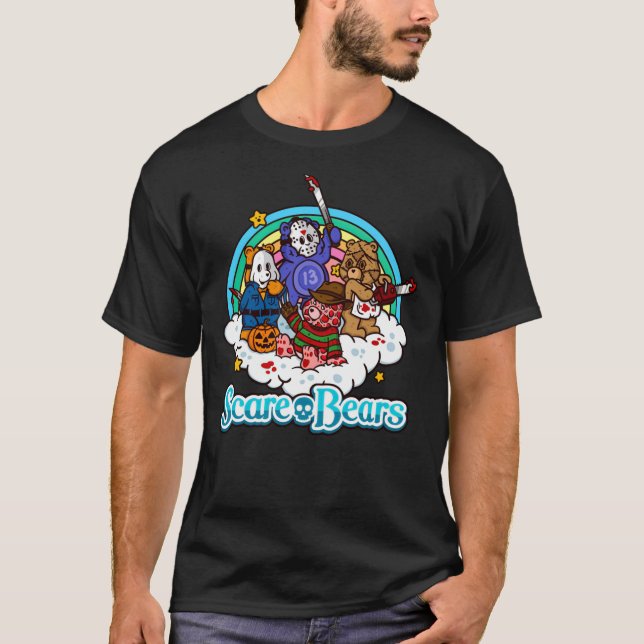 Skrämmer-Bears-Horror-Halloween T Shirt (Framsida)