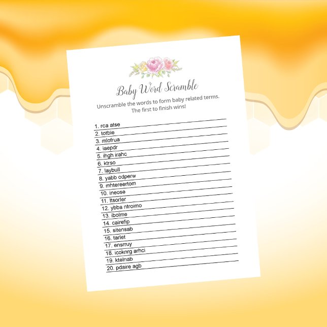 Skrampkort för skammal Nalle i Baby Ord Program (Skapare uppladdad)