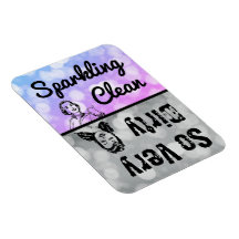 Skrämplande ren/så mycket smutsig Dishwasher Flip