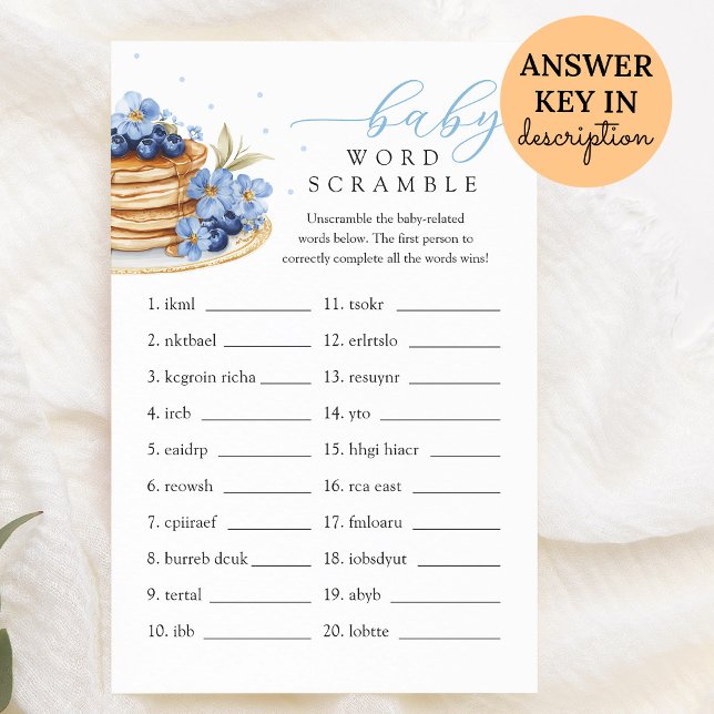 Skrampspel för blåbär Baby Brunch Baby Ord (Skapare uppladdad)