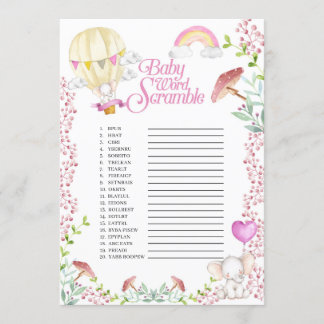 Skrampspel för elfenben Luftballong Ord Inbjudningar