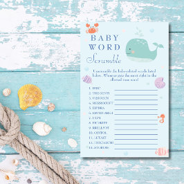 Skrampspel för havets livstid i Baby Ord Flygblad