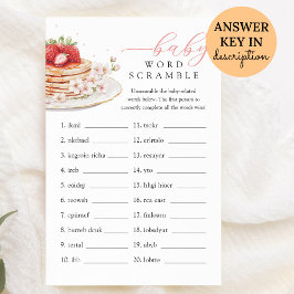 Skrampspel för jordgubbsbär Baby Brunch Baby Ord