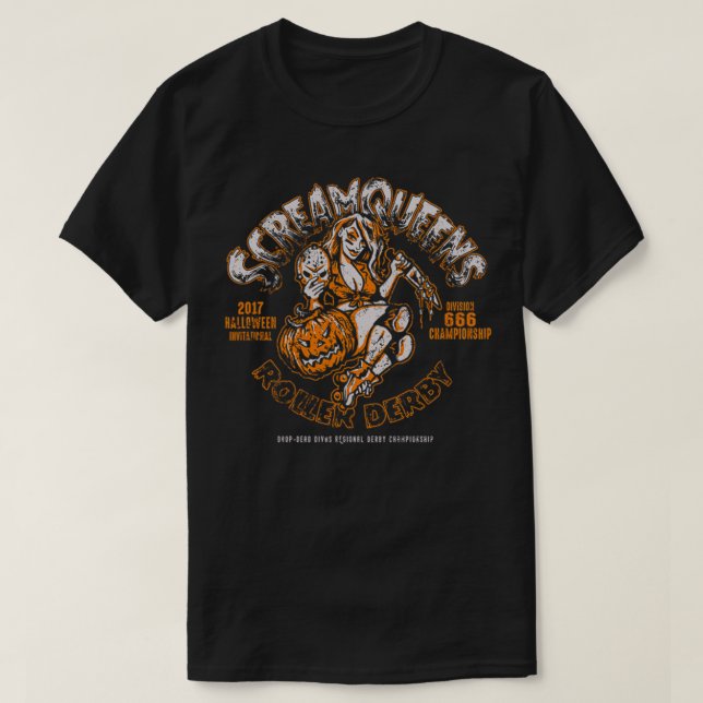 SkrämQueens Roller Derby TShirt Classic TShirt T Shirt (Design framsida)