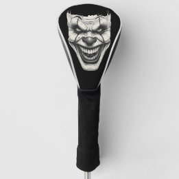 Skrämsel Kill Clown Leende Monokromt