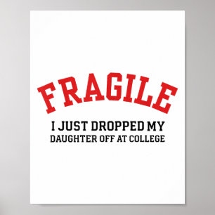 Skrämt att jag just lämnade min dotter på college poster